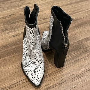 Loeffler Randall two-tone booties